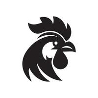 pollo testa logo design modello, pollo Gallo simbolo vettore