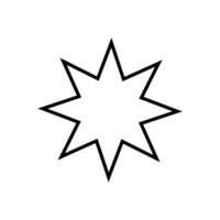 sunburst icona vettore. stella illustrazione cartello. prezzo etichetta simbolo. vettore