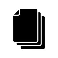 carta indice icona vecotr. documento illustratore cartello. archivio simbolo o logo. vettore