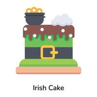 di moda irlandesi torta vettore