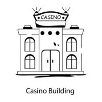 di moda casinò edificio vettore