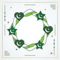 Pakistan giorno vettore illustrazione manifesti