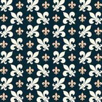 fleur de lis icona lusso blu ripetendo modello bellissimo vettore illustrazione sfondo