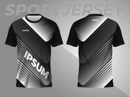 astratto nero sfondo e modello per sport maglia design vettore