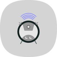 Wi-Fi piatto curva icona vettore