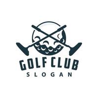 golf logo illustrazione design giocatore torneo golf gioco squadra club sport modello simbolo vettore