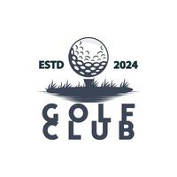 golf logo illustrazione design giocatore torneo golf gioco squadra club sport modello simbolo vettore