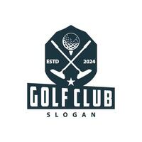 golf logo illustrazione design giocatore torneo golf gioco squadra club sport modello simbolo vettore