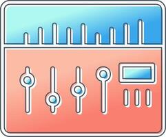 suono miscelatore vettore icona