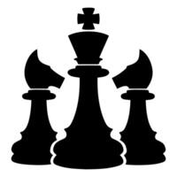 ai generato semplice scacchi logo. vettore illustrazione