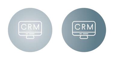 crm analitica vettore icona