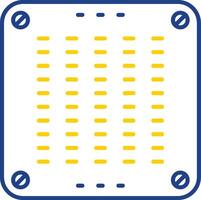 icona a due colori della linea del condizionatore d'aria vettore