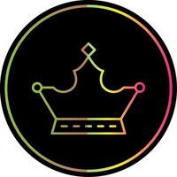 monarchia linea pendenza dovuto colore icona vettore