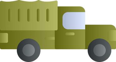 militare camion vettore icona