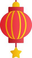 Cinese lanterna vettore icona