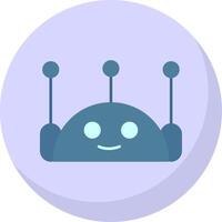 chatbot piatto bolla icona vettore