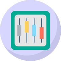 diagramma piatto bolla icona vettore