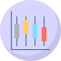 diagramma piatto bolla icona vettore