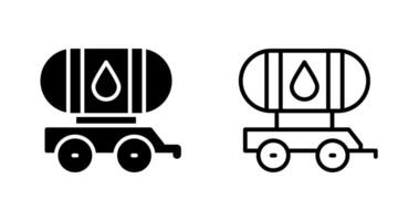 petroliera camion vettore icona