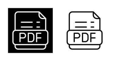 PDF formato vettore icona