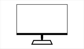 semplice gioco tenere sotto controllo computer tenere sotto controllo modello, computer tenere sotto controllo telaio icona presentata su bianca sfondo. vettore