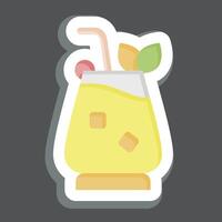 etichetta Mai tai. relazionato per cocktail, bevande simbolo. semplice design modificabile. semplice illustrazione vettore