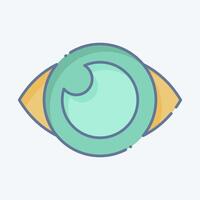 icona occhio attraente design. relazionato per creativo concetto simbolo. scarabocchio stile. semplice design modificabile. semplice illustrazione vettore