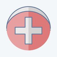 icona farmacia. relazionato per medico simbolo. scarabocchio stile. semplice design modificabile. semplice illustrazione vettore