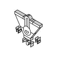 caldo conduce isometrico icona vettore illustrazione