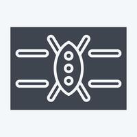 icona kenya. relazionato per Kenia simbolo. glifo stile. semplice design modificabile. semplice illustrazione vettore