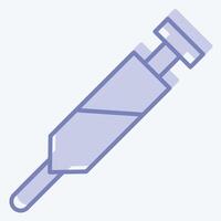 icona vaccinazione. relazionato per medico simbolo. Due tono stile. semplice design modificabile. semplice illustrazione vettore