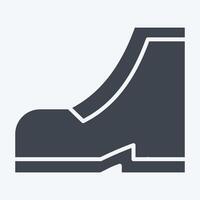 icona scarpe. relazionato per moda simbolo. glifo stile. semplice design modificabile. semplice illustrazione vettore