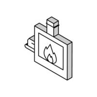 individuale cremazione isometrico icona vettore illustrazione