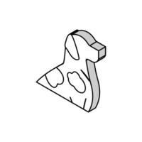 sarcoptico rogna isometrico icona vettore illustrazione