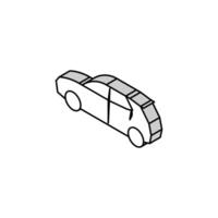 suv auto isometrico icona vettore illustrazione