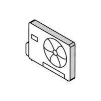 illustrazione vettoriale dell'icona isometrica del condizionatore d'aria