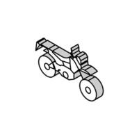 scooter trasporto isometrico icona vettore illustrazione