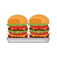 illustrazione di hamburger vettore