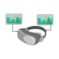 illustrazione di virtuale la realtà vettore