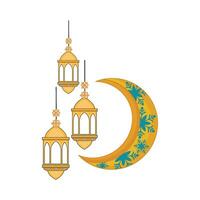 illustrazione di Ramadan lanterna vettore
