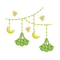 illustrazione di Ketupat Ramadan vettore