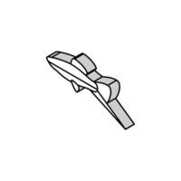 swordtail pesce isometrico icona vettore illustrazione