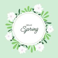 floreale primavera design con bianca fiori vettore