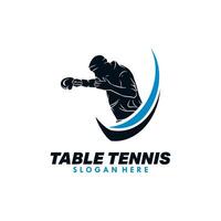 tavolo tennis sport logo design modello vettore