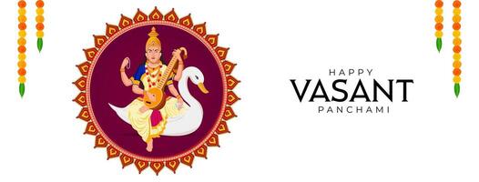 vasante panchami, Saraswati puja, basante sociale media inviare vettore