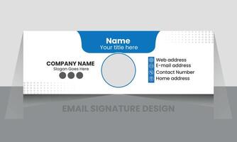 e-mail firma design o e-mail footer design vettore