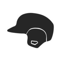 mano disegnato baseball casco vettore illustrazione