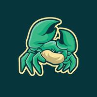 verde rab portafortuna logo personaggio animale illustrazione vettore
