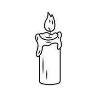il illustrazione di Natale candela vettore