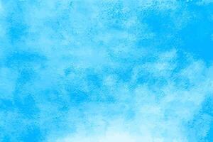 acquerello blu cielo. astratto acqua dipingere macchie. oceano modello con carta struttura dipinto con spazzola. colore di estate soleggiato giorno vettore arte